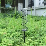 Fiacvrs Regenmesser, Regenmesser mit Stab Spirale, Garten Wasser Regen Messbecher Wassermessbecher Garten Glas Regen Wasserzähler Messbecher für Gärtner, Hof, Rasen, Weg, Terrasse