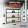 Proregal Schwerlastregal Metall 180x200x60cm schwarz 4 Spanplatten-Ebenen 8mm Fachlast 500kg