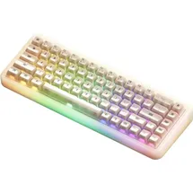 Akko YU01 Antique Jade Gaming-Tastatur, RGB - Hellbraun