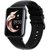 Smartwatch, Smartwatch Damen Herren, 1.69" HD Fitness Tracker Uhren für Android IOS, IP67 Wasserdicht Pulsmesser Schrittzähler Aktivitätstracker... - Schwarz