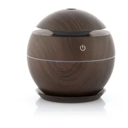 Mini Aroma Diffusor Luftbefeuchter Dunkel Walnuss InnovaGoods