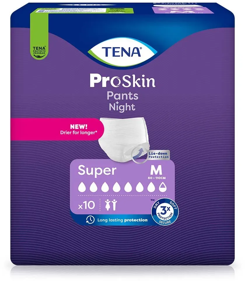 TENA ProSkin Pants Night Super M, 10 Stück