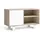 SKRAUT HOME WIND TV-Schrank 100 95x40x57 cm Weiß/Eiche Metall/Melamin