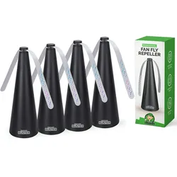 VerminBuster Tischfliegenabwehr - 4er Pack - Ökologisch und sicher - Wespenabwehr - Fliegenfänger - Fliegenfalle