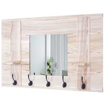 Mendler Garderobenpaneel HWC-C89 Braun