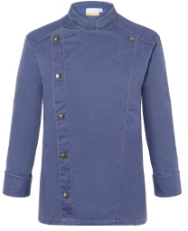 Karlowsky Jeans-Style Kochjacke, vintage blue, Kochbekleidung in Jeans-Optik mit schlanker Silhouette, Größe: 64