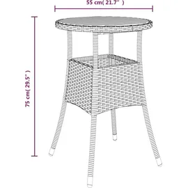 vidaXL Bistroset 5-tlg. Grau