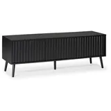 VS Venta-stock - Tv-schrank Lluvia 3 Türen, Schwarz,