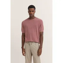 Bugatti T-Shirt mit Wabenstruktur rot