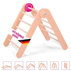 babybay Kletterdreieck Littlefoot Holz Beige Natur