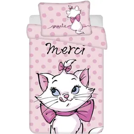 Disney Marie Merci Kinderbettdecke 100×135 cm (135 x 100% cm Rosa
