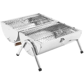 vidaXL Tragbarer Tisch-Holzkohlegrill 47852