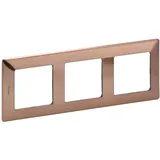 Legrand Abdeckrahmen 754163 3-fach Kupfer