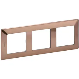 Legrand Abdeckrahmen 754163 3-fach Kupfer