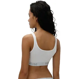 Hugo Sporty Logo Bralette, Gummibund, uni, für Damen, 100 WHITE, XXL