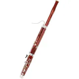 Lechgold CF-21 Fagott für kleine Hände - Gentlemans Modell Bassoon für Einsteiger - Inkl. kompaktem Hartschalen-Koffer, 2 x S-Bogen, Doppelrohrblatt und viel Zubehör