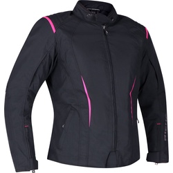 Richa Chloe 2, Textiljacke wasserdicht Damen - Schwarz/Pink - XXL