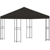 vidaXL Pavillon 3 x 3 m inkl. 4 Seitenteile Anthrazit