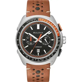 BULOVA Racer Chronograph Leder 42 mm 98B427