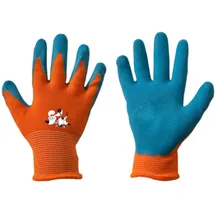 Bradas Kinder Arbeitshandschuhe Latex Schutzhandschuhe Gartenhandschuhe Handschuhe Kinderhandschuhe orange Gr. 2-6