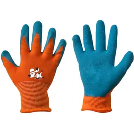 Bradas Kinder Arbeitshandschuhe Latex Schutzhandschuhe Gartenhandschuhe Handschuhe Kinderhandschuhe orange Gr. 2-6