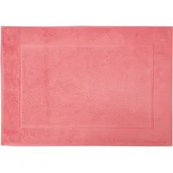 Badematte FRAMSOHN FROTTIER "Uni Basic Hotelmatte" Gr. 4, rot (spice coral), H:11mm, Baumwolle, Badematten, große Farbpalette, Hergestellt in Österreich, Badezimmerteppich