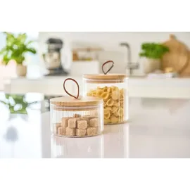 Zeller Vorratsglas mit Bambusdeckel 1050 ml
