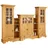 OTTO home Wohnwand OTTO HOME "Milan", beige (natur), B:326cm H:199cm T:47cm, Massivholz, Kastenmöbel-Sets, Wohnwand, aus massiver Kiefer, FSC zertifiziert