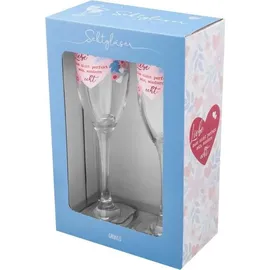 SHEEPWORLD Sektglas Set Motiv "ECHT"