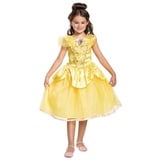 Metamorph Kostüm Disney's Belle Kostüm für Kinder, Märchenhaftes Kleid der Disney Prinzessin gelb 110-116