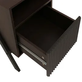 Mendler Nachtschrank HWC-O40 59 x 40 x 40 cm Braun