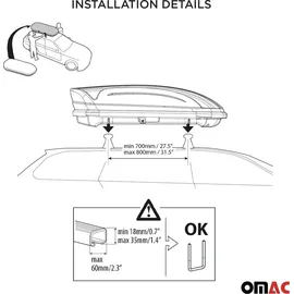 Omac Menabo Dachbox Gepäckbox Dachgepäckträger Autobox Gepäck Mania 320L