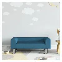 vidaXL Kindersofa Blau 70x45x26,5 cm Samt