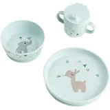Done by Deer Foodie Geschirr-Set mit Saugnapf Blau