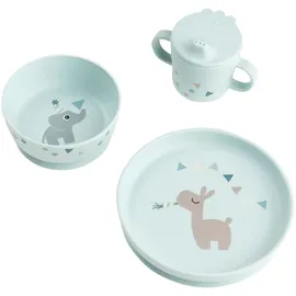 Done by Deer Foodie Geschirr-Set mit Saugnapf Blau