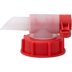 S100 Kanister, Auslaufhahn - Weiß/Rot