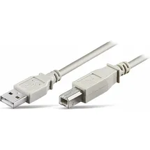 S/CONN maximum connectivity USB-A auf USB-B 5 m Grau
