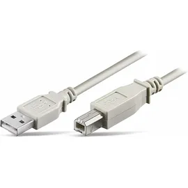S/CONN maximum connectivity USB-A auf USB-B 5 m Grau