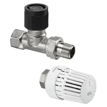 OVENTROP Rücklauftemperaturbegrenzer-Set DN 15 Rücklauf-Durchgangsventil und Thermostat Uni RTLH