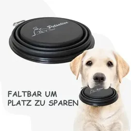 petsation Faltbarer Reisenapf schwarz 2x350 cm3