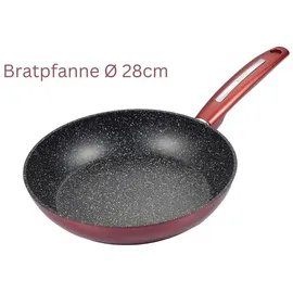 Schäfer Pfannen Hochwertiges Kochgeschirr – Für Perfektes Kochen und Braten Bratpfanne Ø28cm Metallic Red