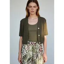 More & More Ajour Cardigan jungle green 44