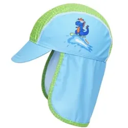 Playshoes UV-Schutz Mütze Dino blau-grün, 53 cm
