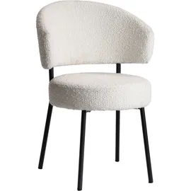 LeGer Home by Lena Gercke Esszimmerstuhl "Sölve, TOPSELLER, OTTOs Choice", weiß, B:58cm H:83cm T:59cm, Polyester, LEGER HOME BY LENA GERCKE, Stühle, Esszimmerstuhl, Boucle Bezugsstoff, Metallgestell, Sitztiefe 48 cm