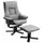 Homcom Relaxsessel mit Hocker Mikrofaser 100 x 100 x 100 cm