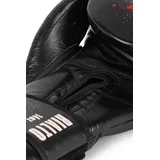 TapouT Boxhandschuhe aus Leder (1 Paar) Rialto Lederboxhandschuhe - Black / Ecru / Red - 10 oz