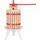 Wiltec Obstpresse 6 l Buchenholz Rot/Braun