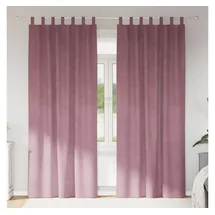 vidaXL Verdunkelungsvorhänge 2 pcs Dunkelrosa 140 x 260 cm Samt
