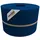 zaunzu® Sichtschutzstreifen 50 x 19 cm Enzianblau Metall