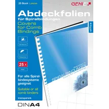 GENIE Deckblätter DIN A4 25 St. Transparent